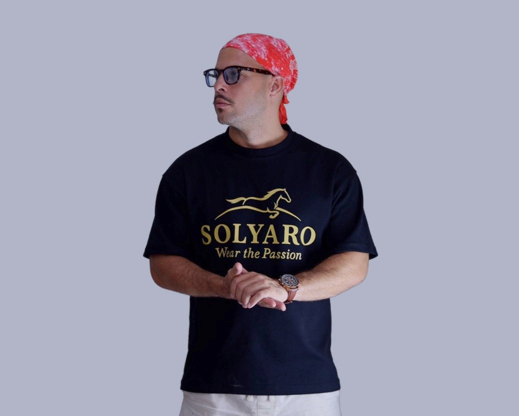 Friesian Black Tshirt  Solyaro Freedom Signature Fit