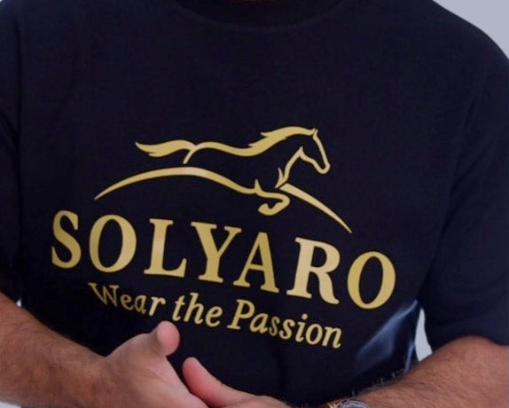 Friesian Black Tshirt  Solyaro Freedom Signature Fit