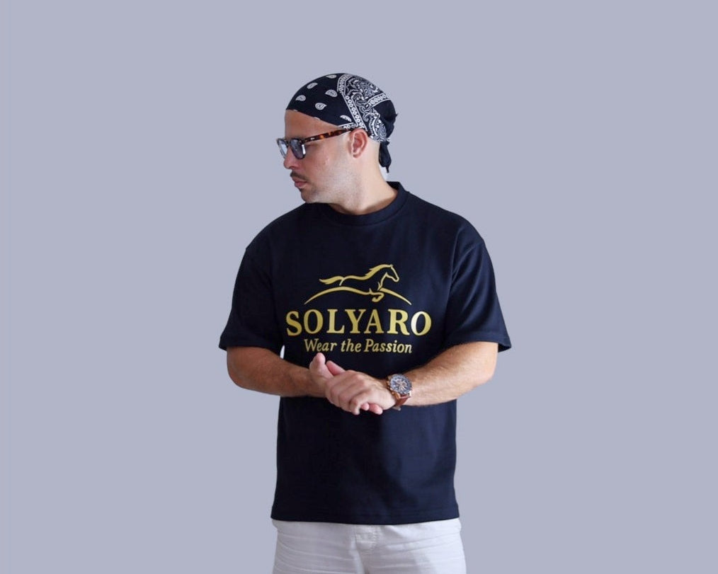 Friesian Black Tshirt  Solyaro Freedom Signature Fit